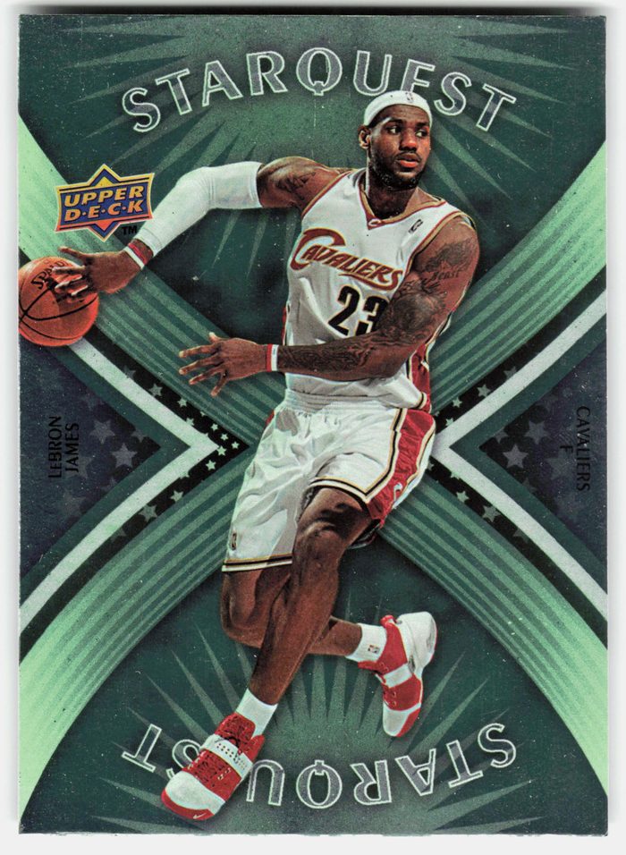 Front of the LeBron James card, item L5-030