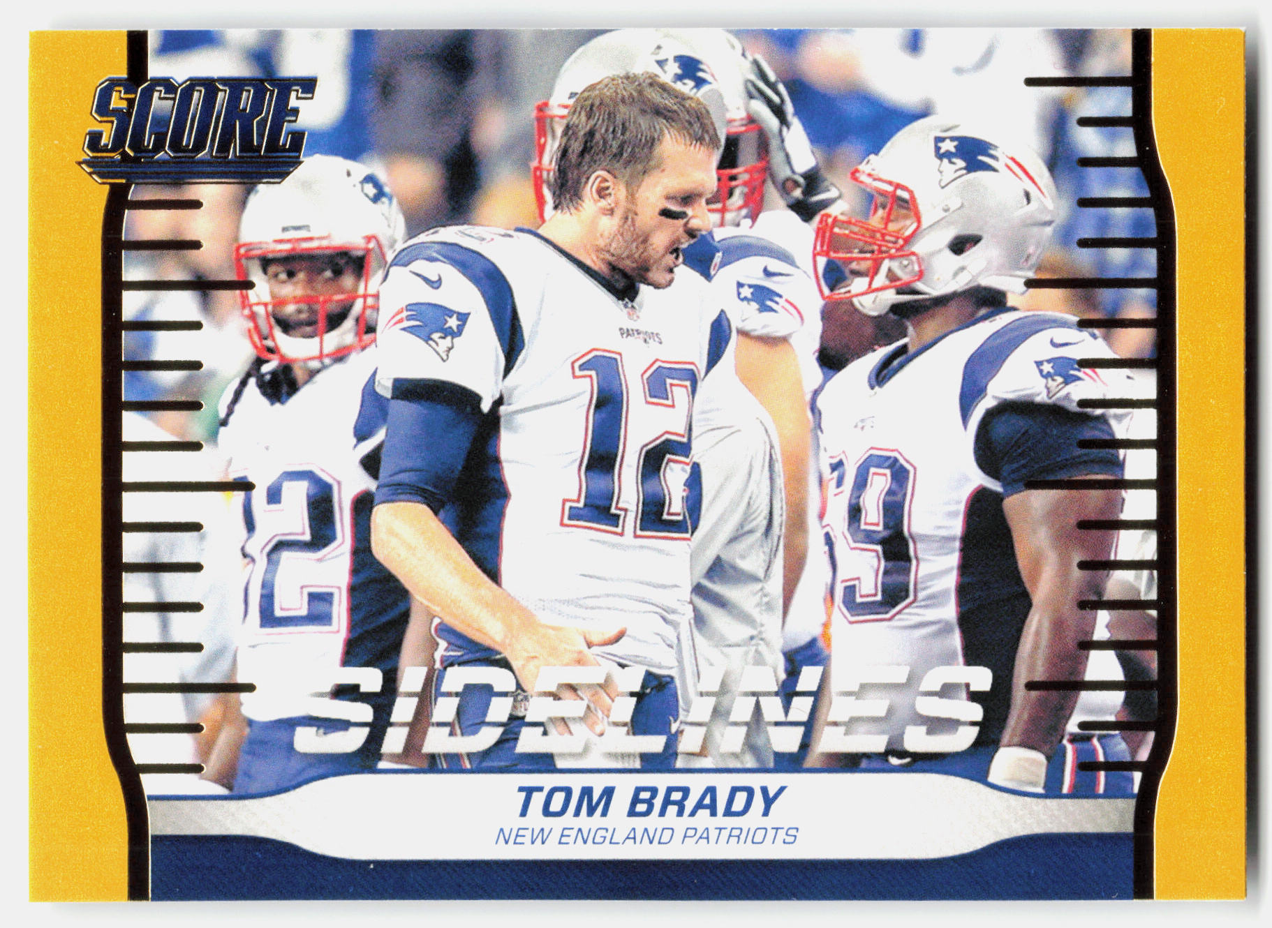 Front of the Tom Brady card, item L6-002