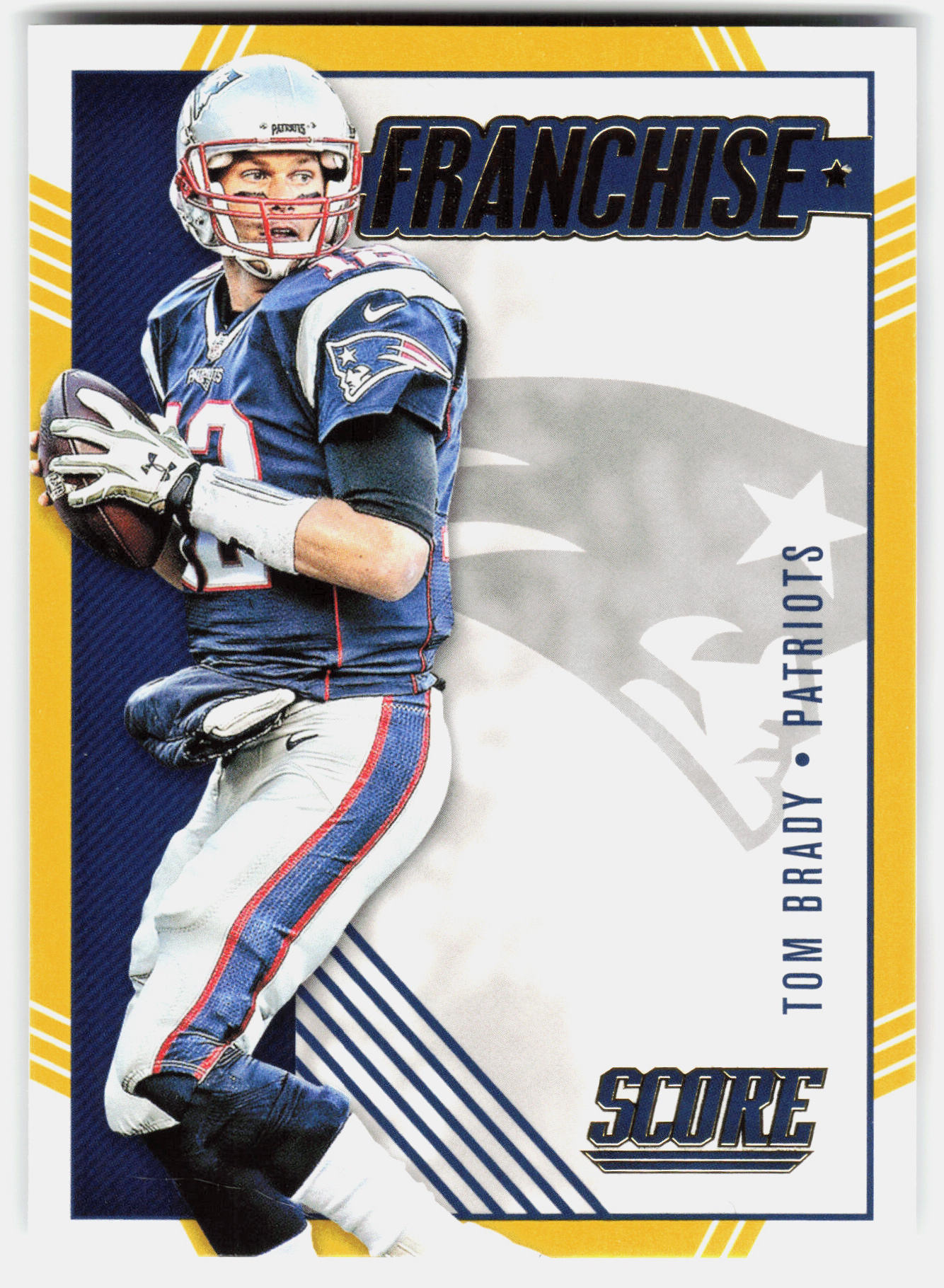 Front of the Tom Brady card, item L6-003