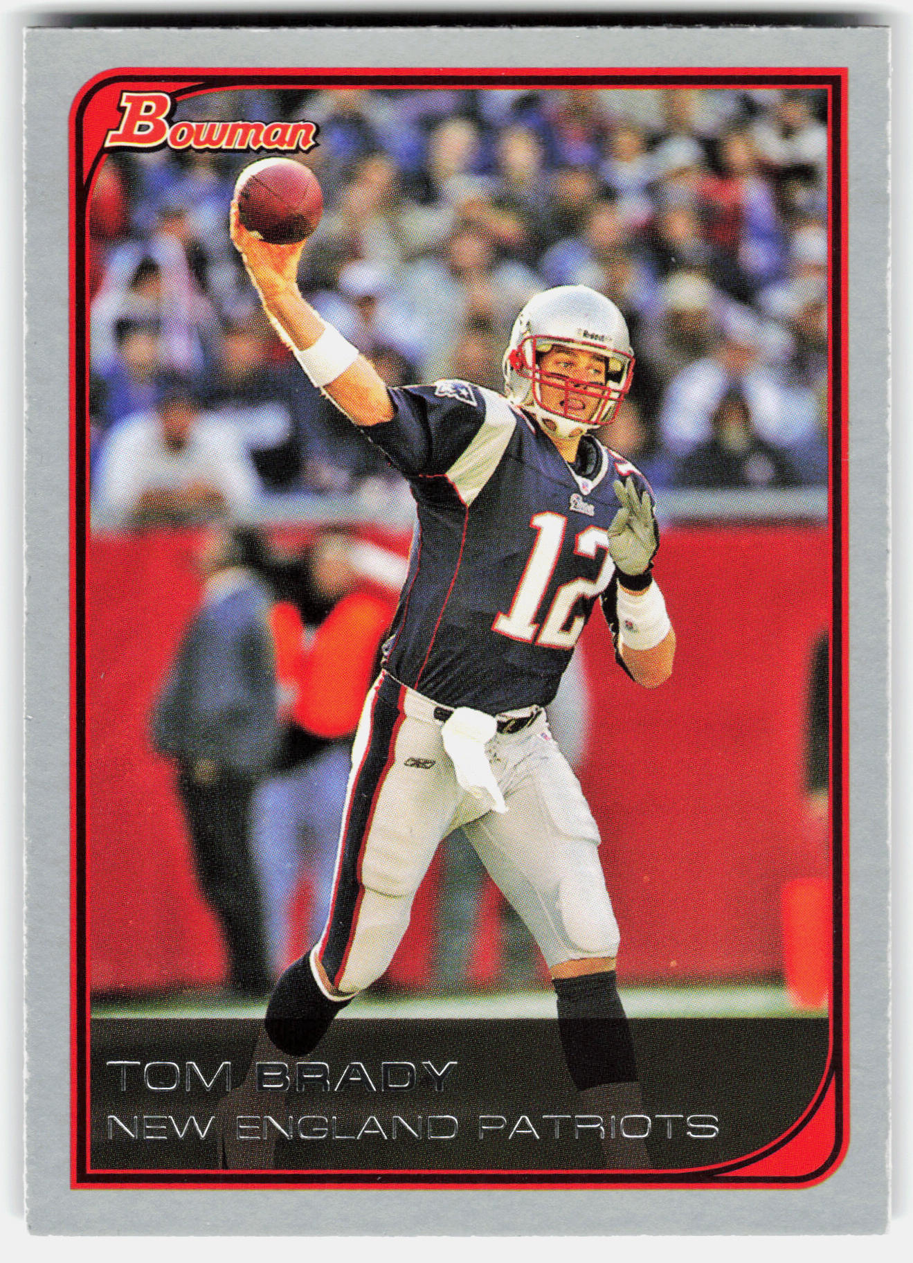 Front of the Tom Brady card, item L6-004