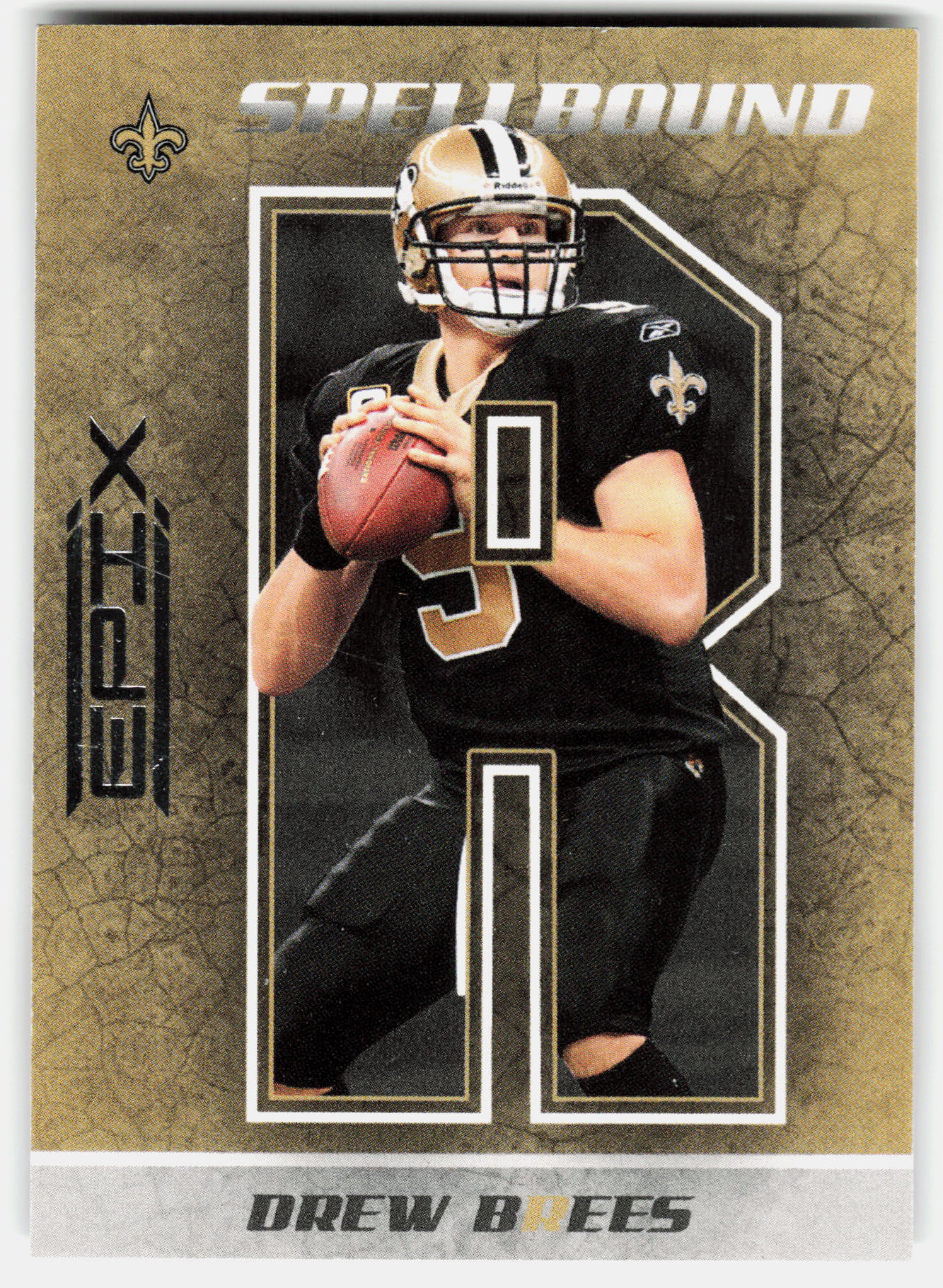 Front of the Drew Brees card, item L6-007