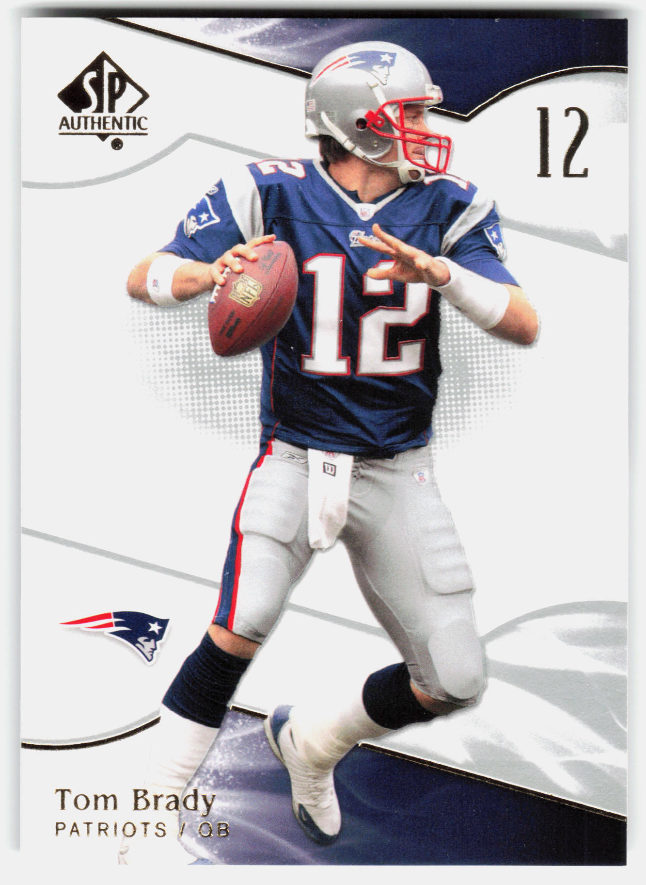 Front of the Tom Brady card, item L6-008