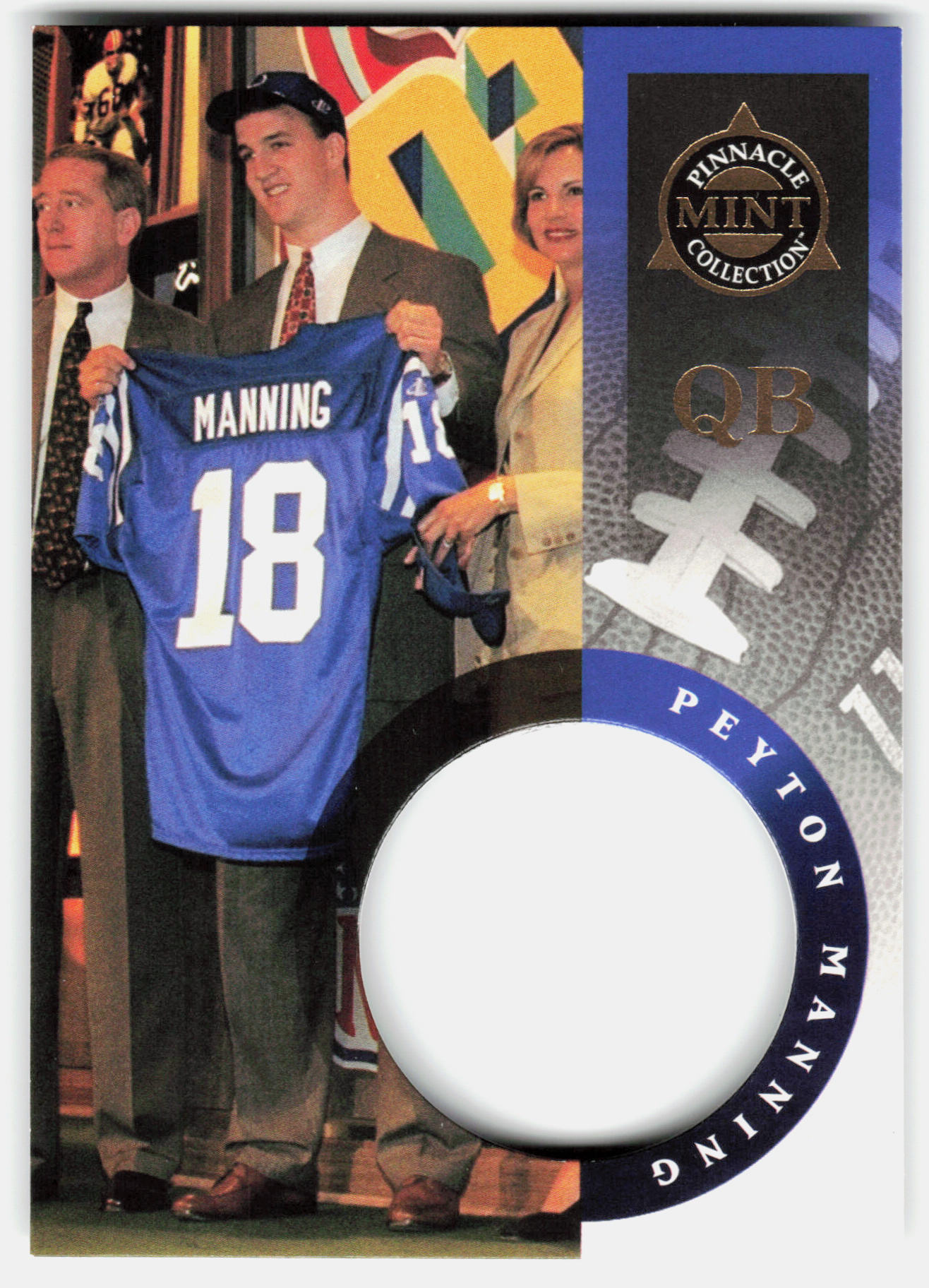 Front of the Peyton Manning card, item L6-011