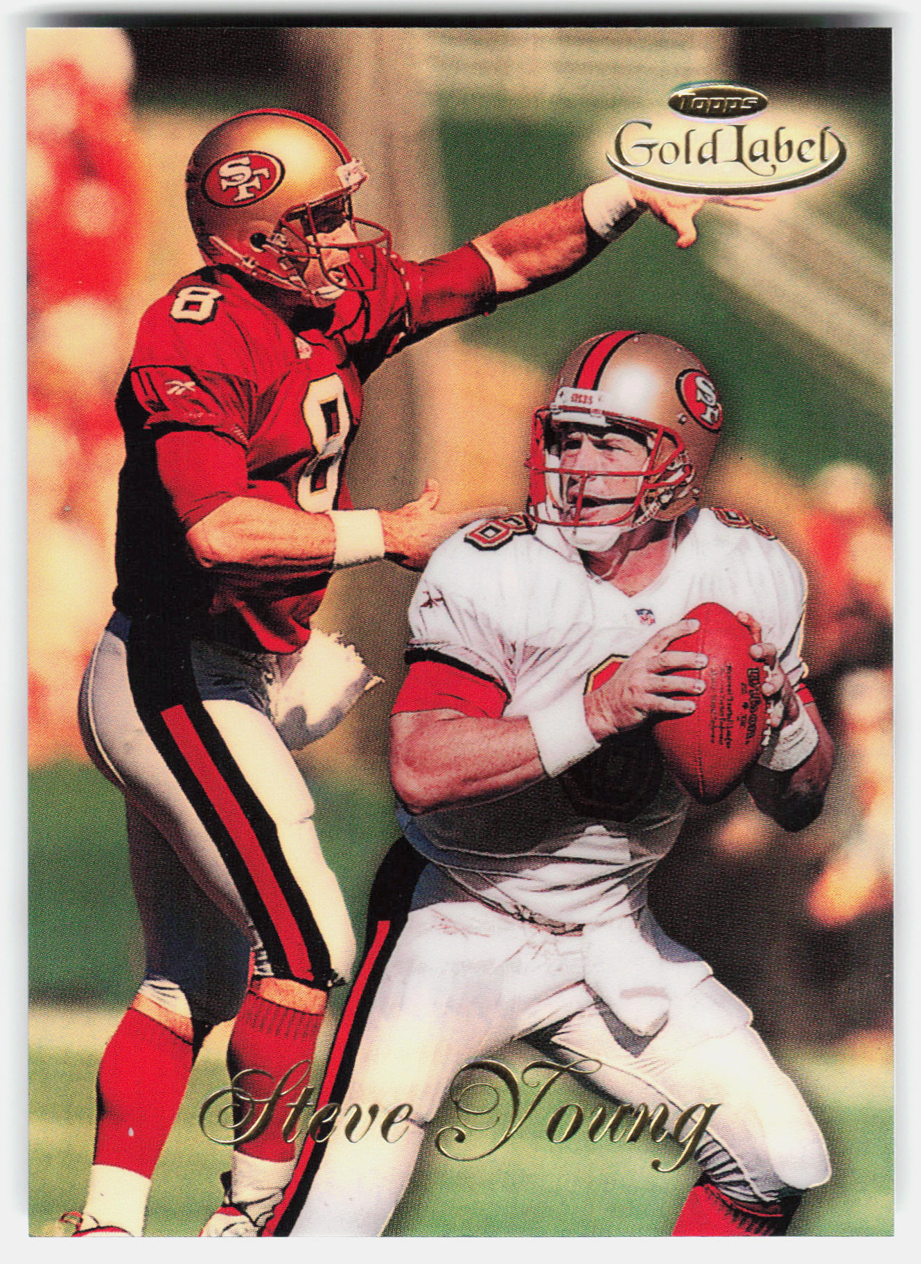 Front of the Steve Young card, item L6-015