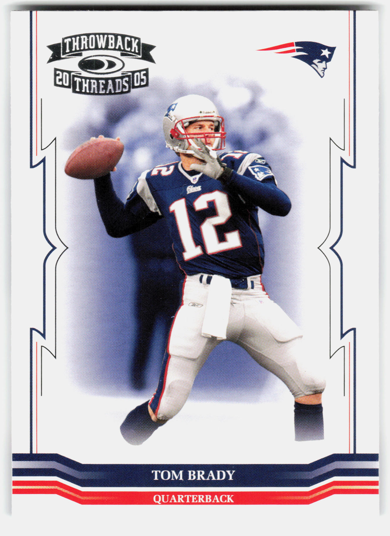 Front of the Tom Brady card, item L6-017