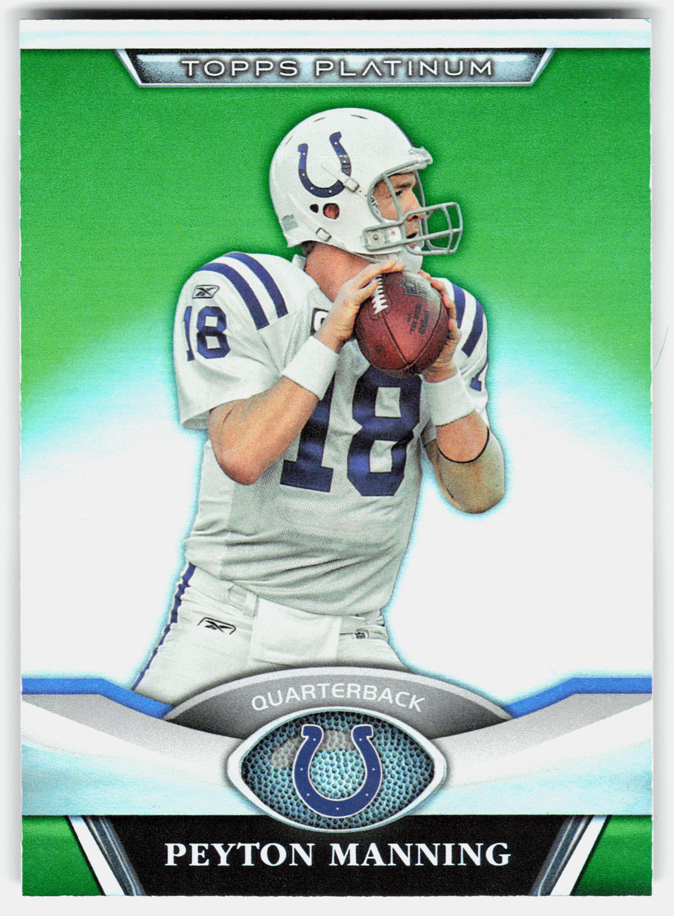 Front of the Peyton Manning card, item L6-019
