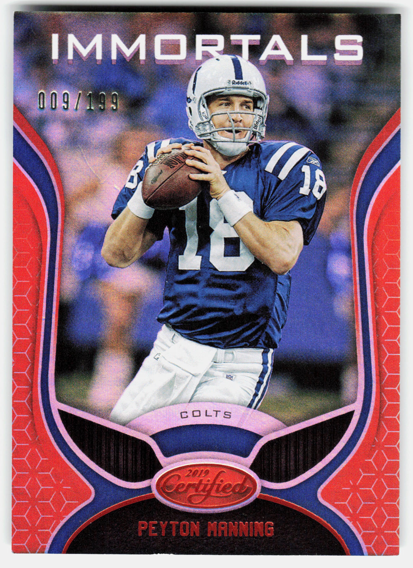 Front of the Peyton Manning card, item L6-021