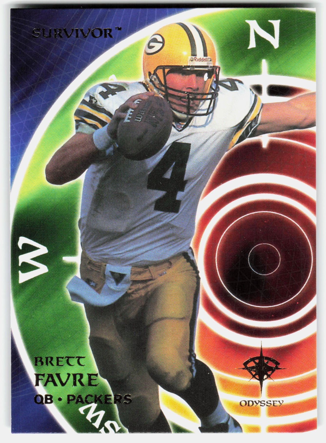 Front of the Brett Favre card, item L6-023