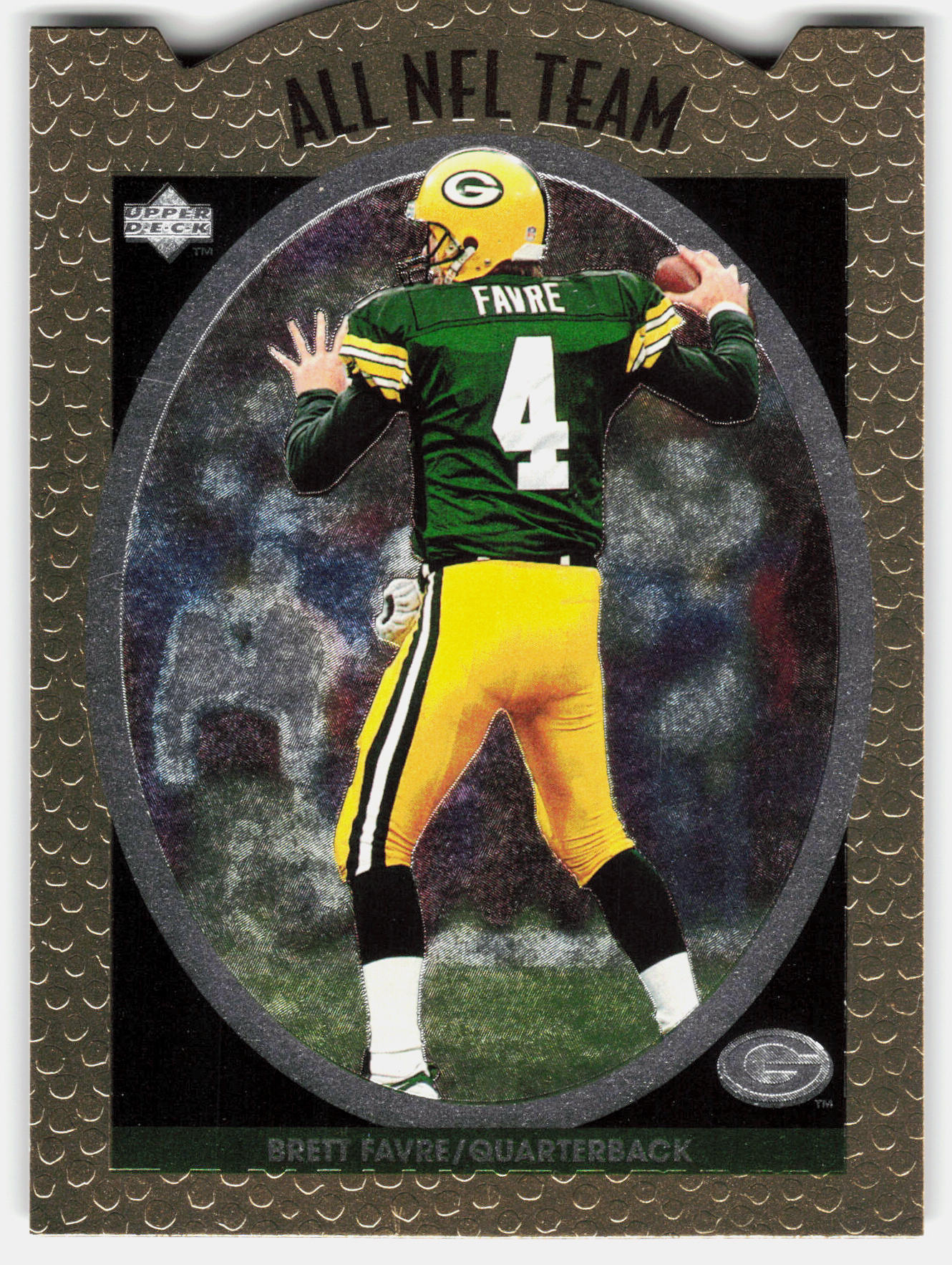 Front of the Brett Favre card, item L6-025