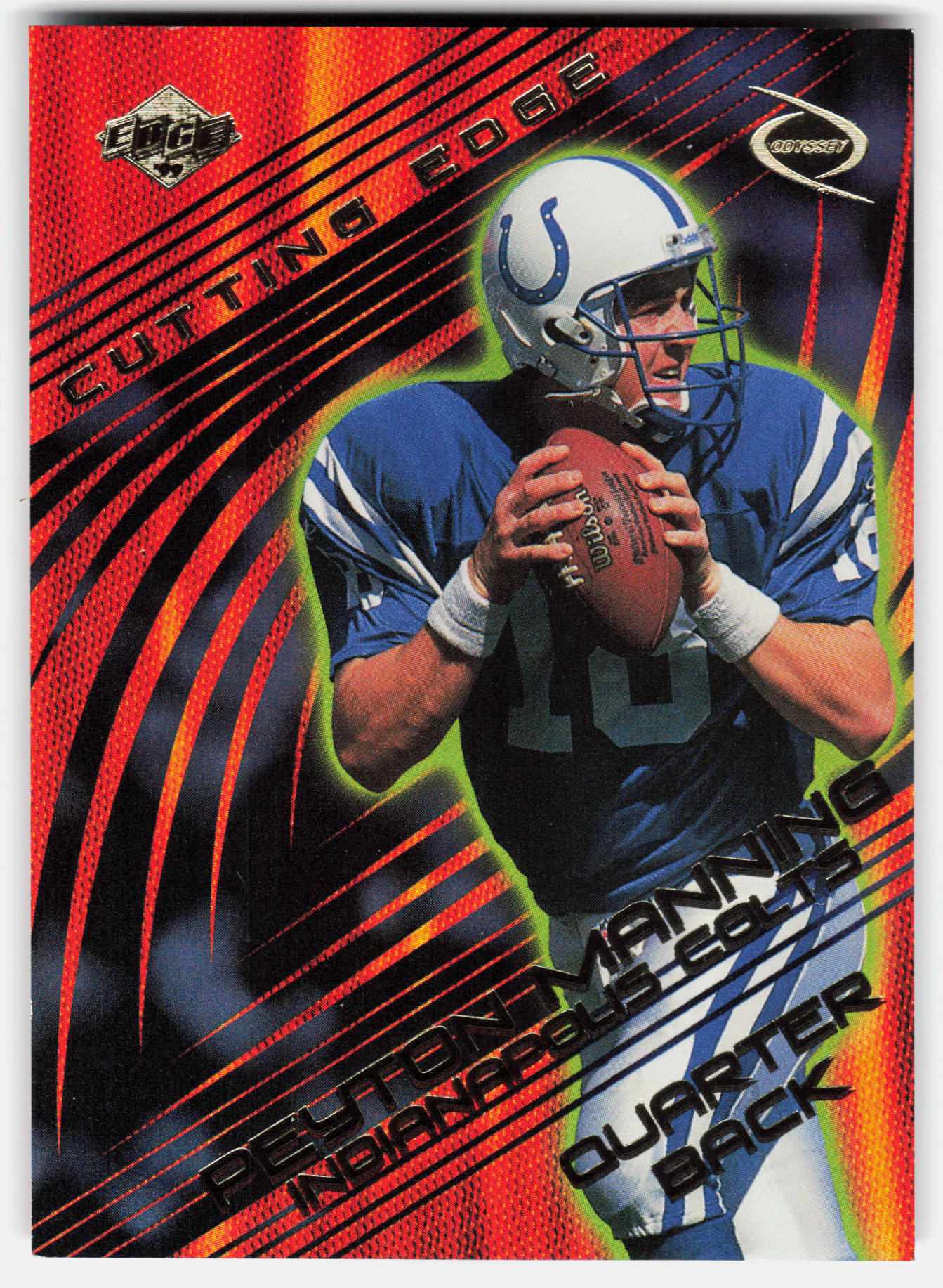 Front of the Peyton Manning card, item L6-027