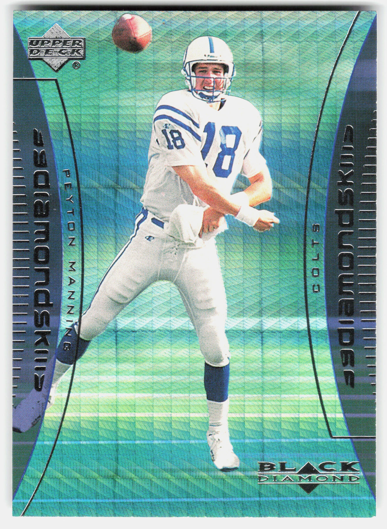 Front of the Peyton Manning card, item L6-031