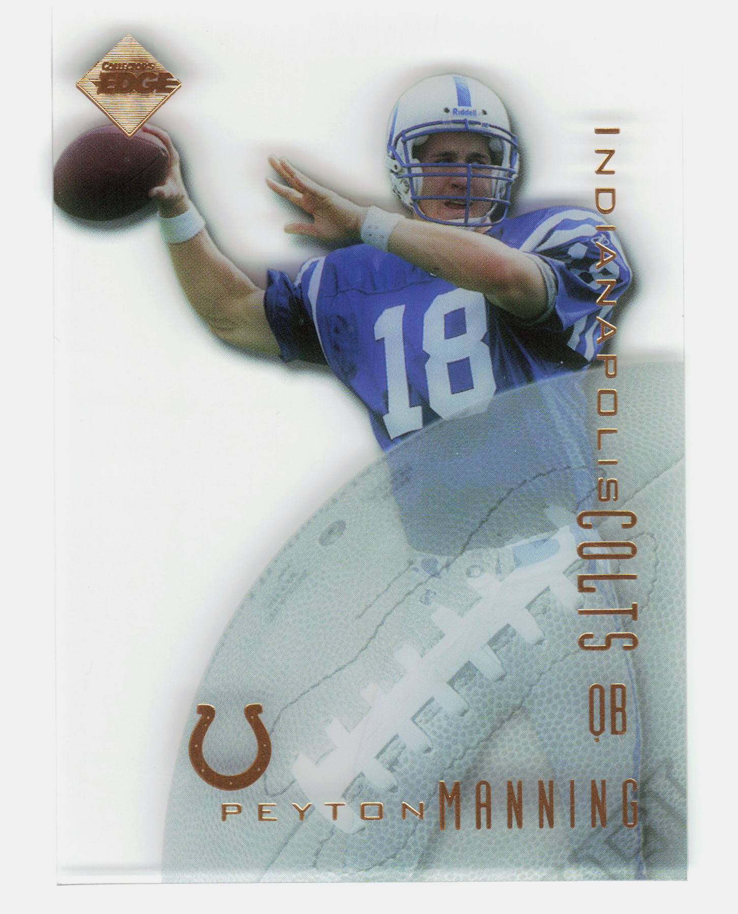 Front of the Peyton Manning card, item L6-034