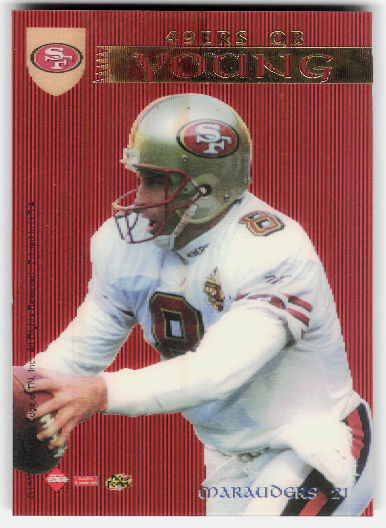 Front of the Steve Young card, item L8-003