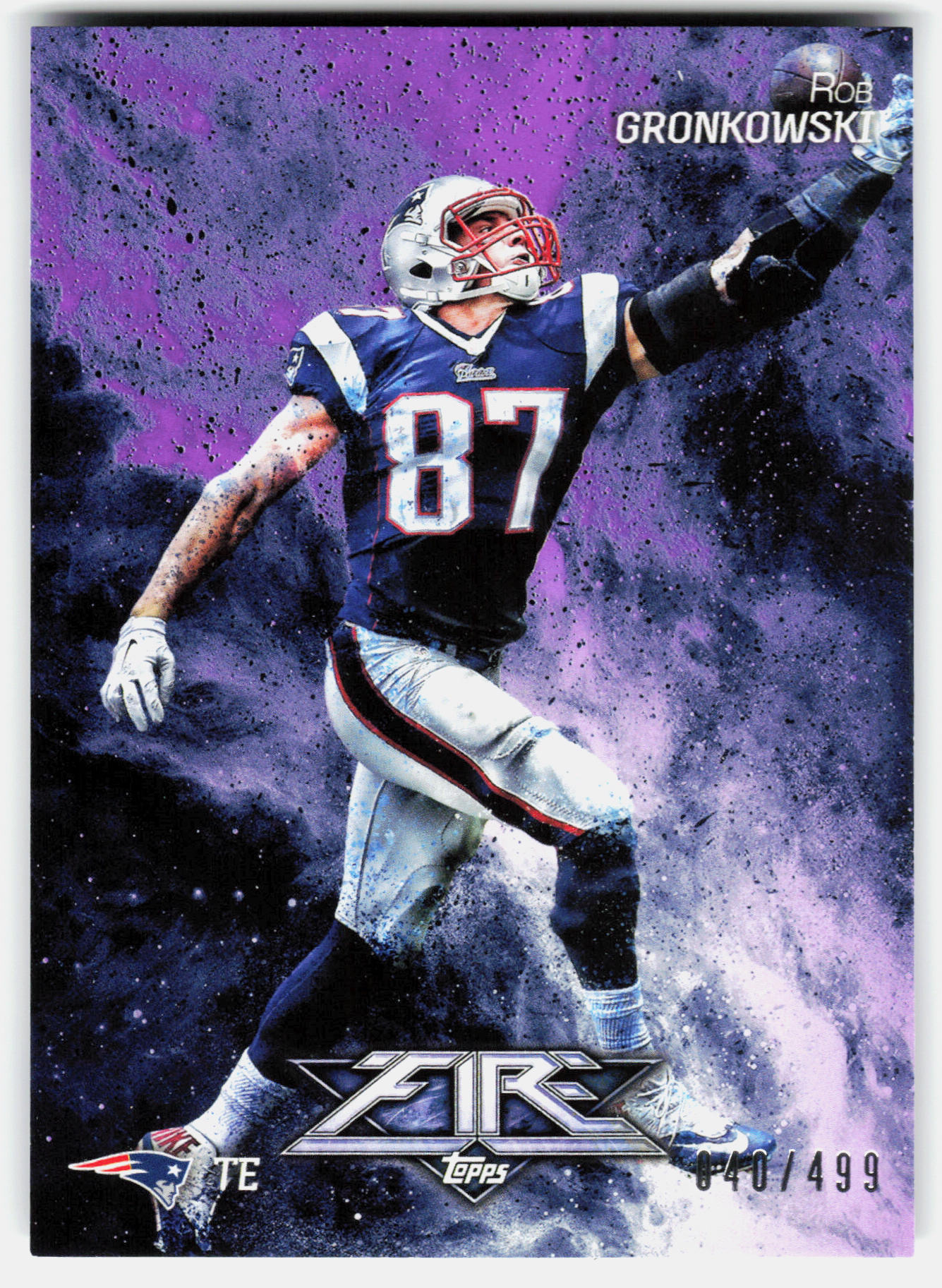 Front of the Rob Gronkowski card, item L8-004