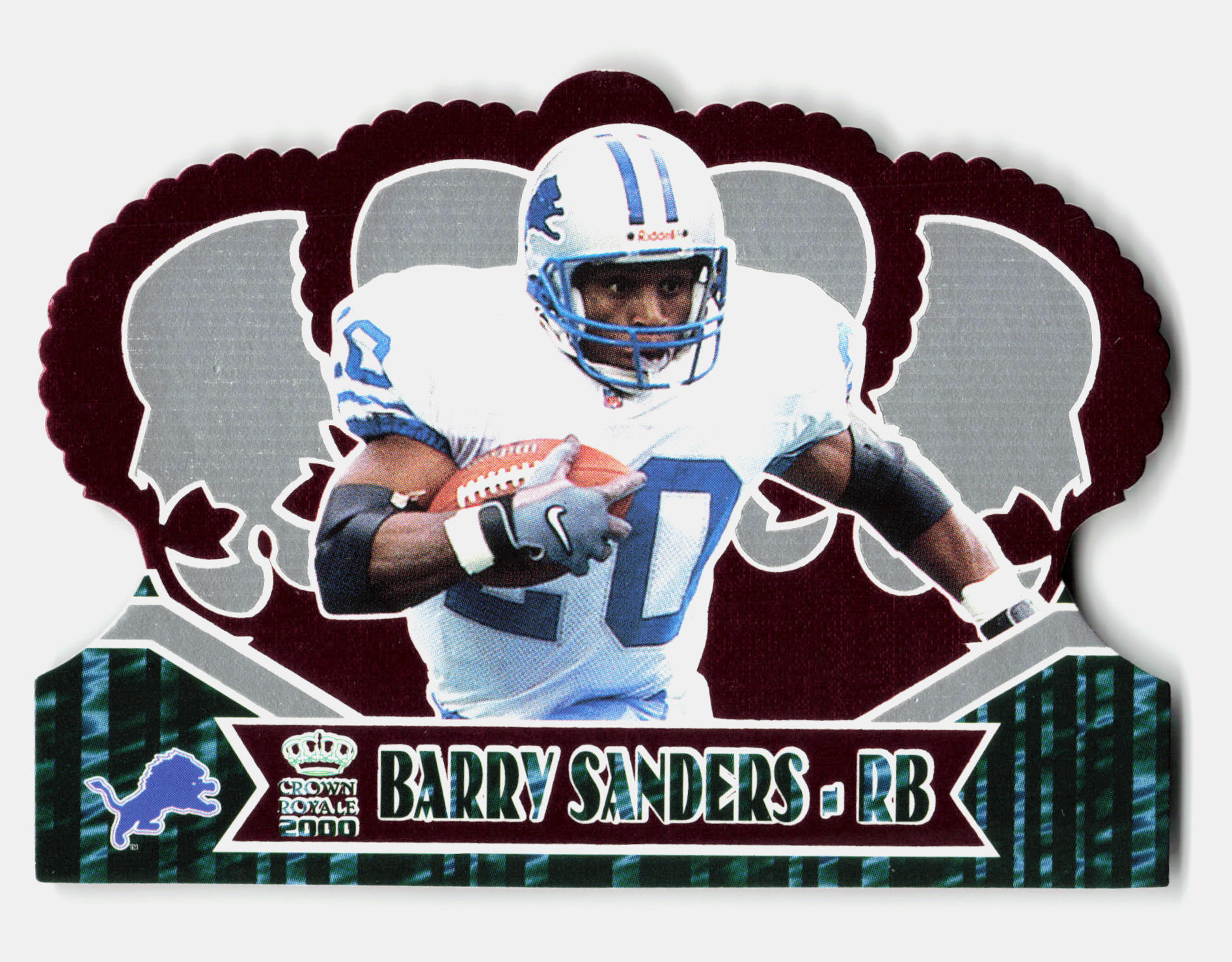 Front of the Barry Sanders card, item L8-006