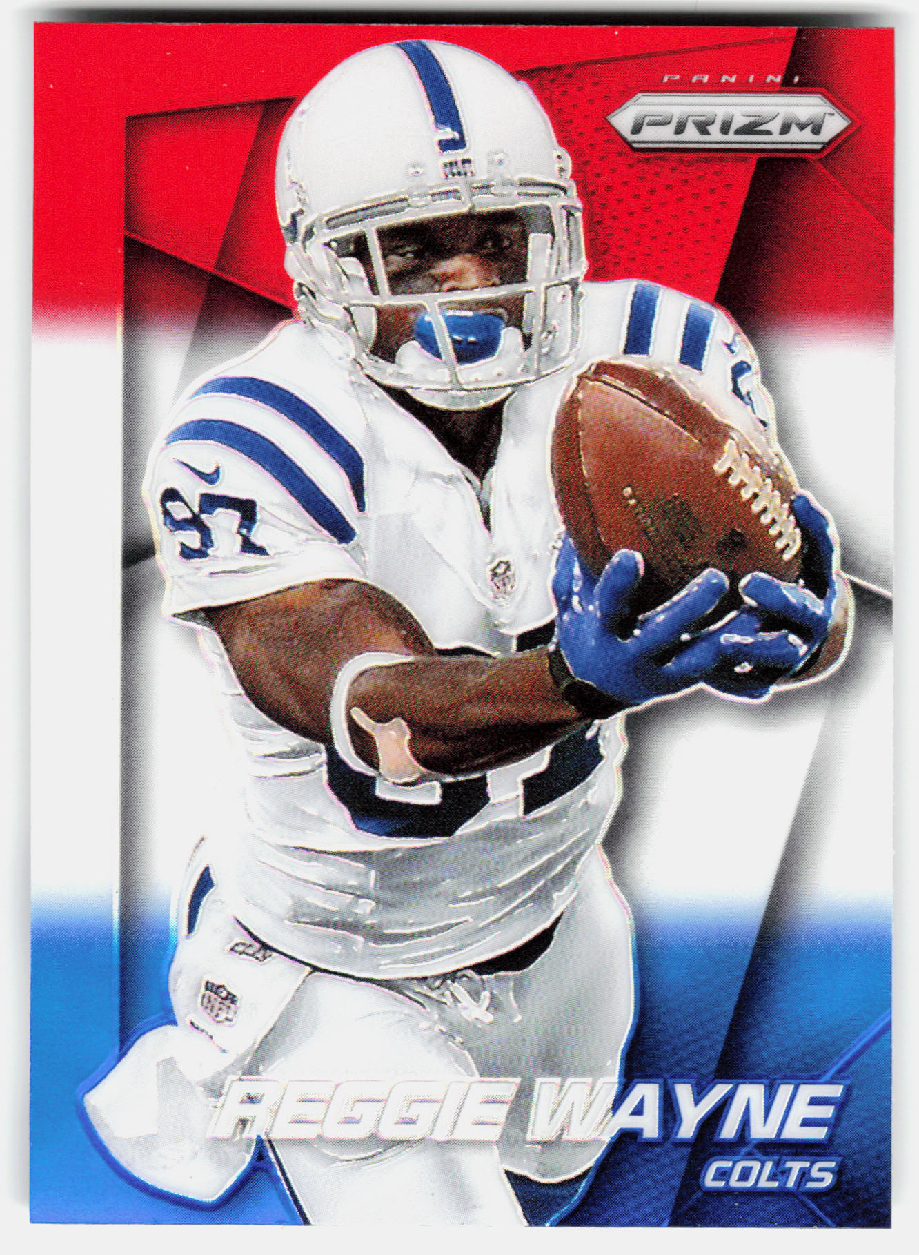 Front of the Reggie Wayne card, item L8-011