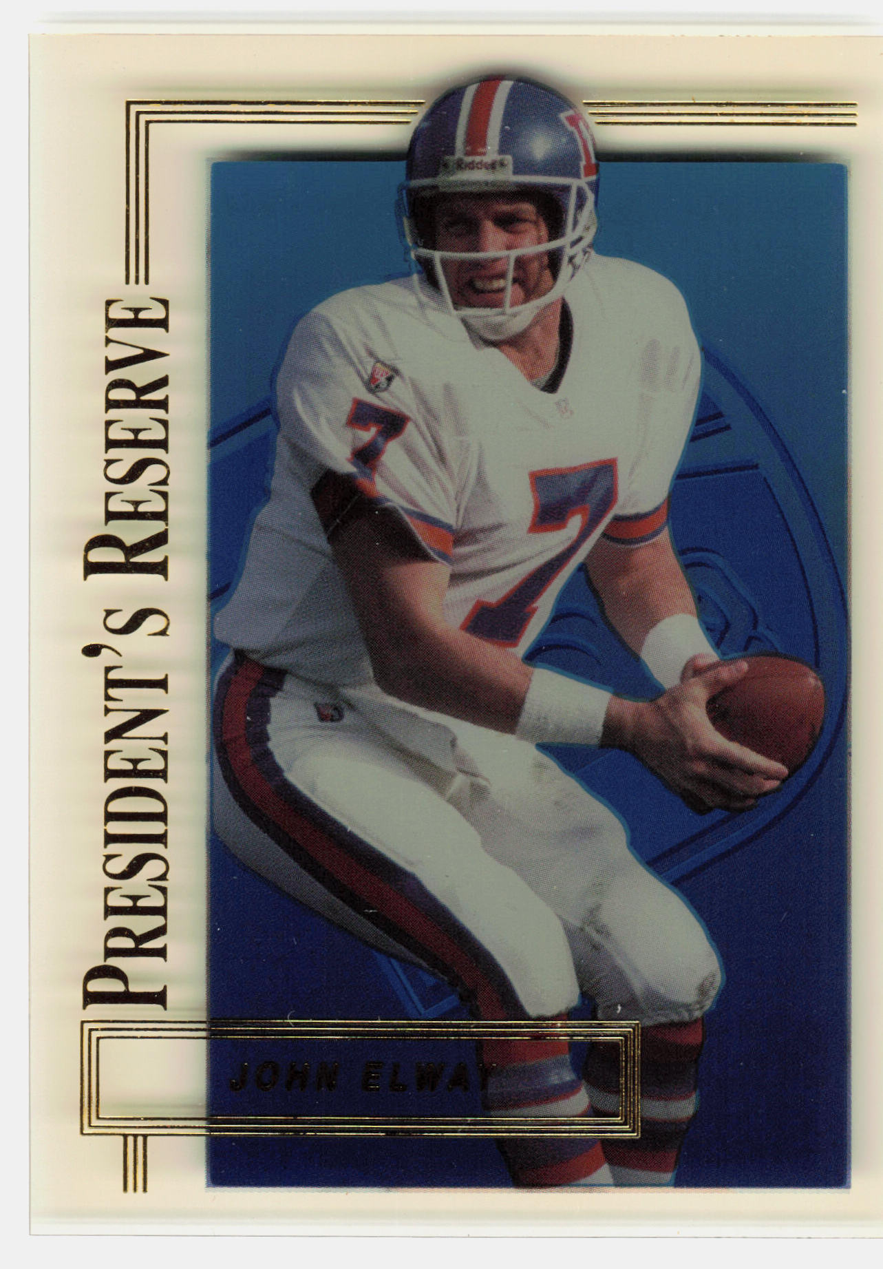 Front of the John Elway card, item L8-018