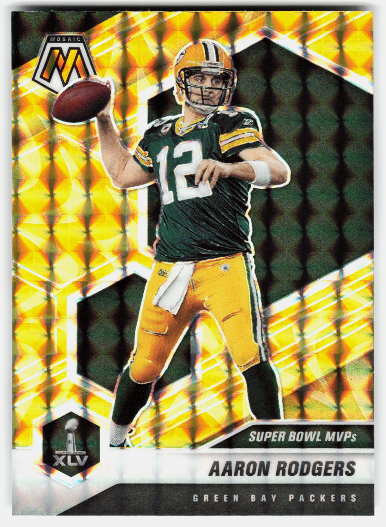 Front of the Aaron Rodgers card, item L8-019
