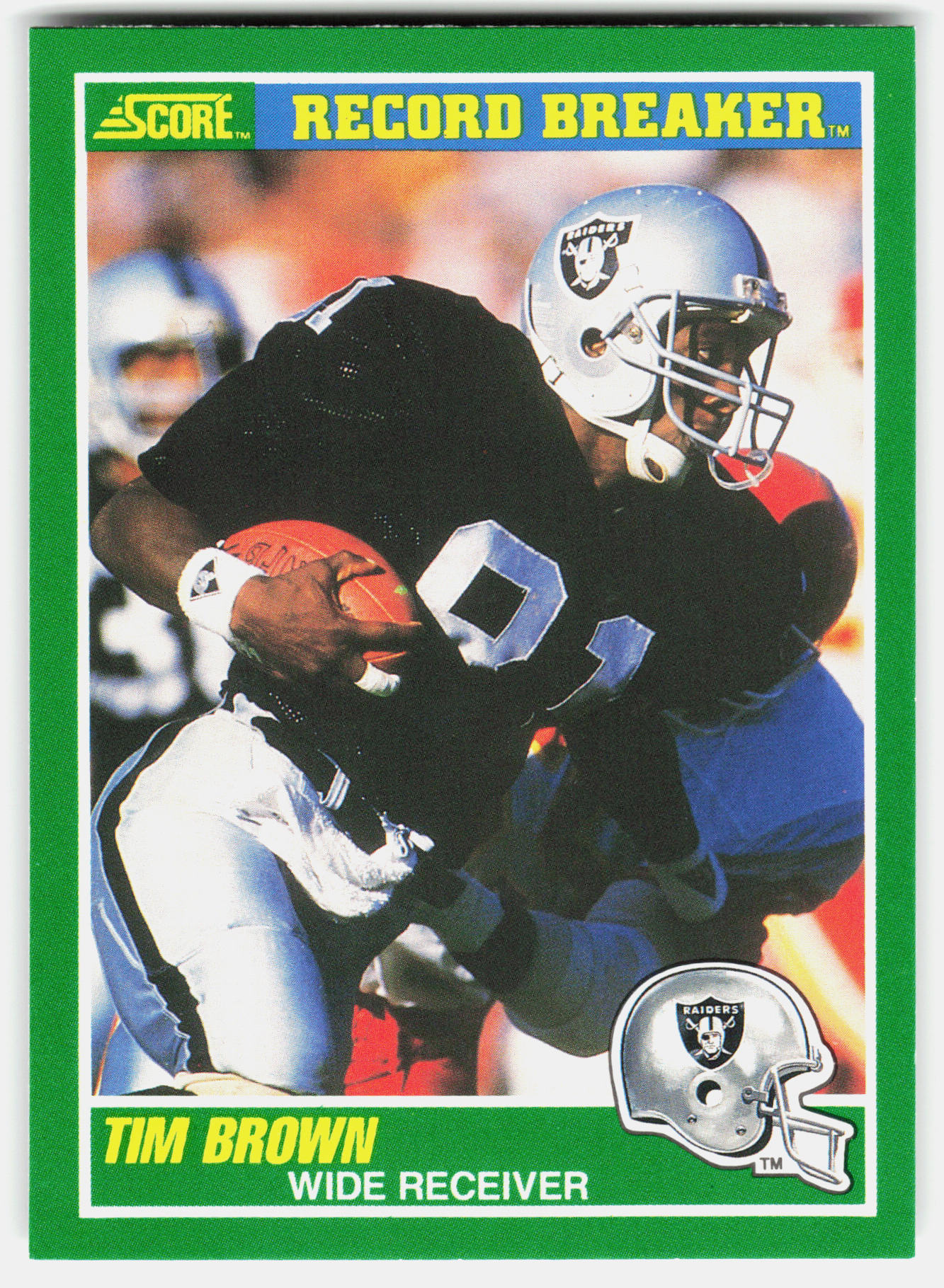 Front of the Tim Brown card, item L8-021