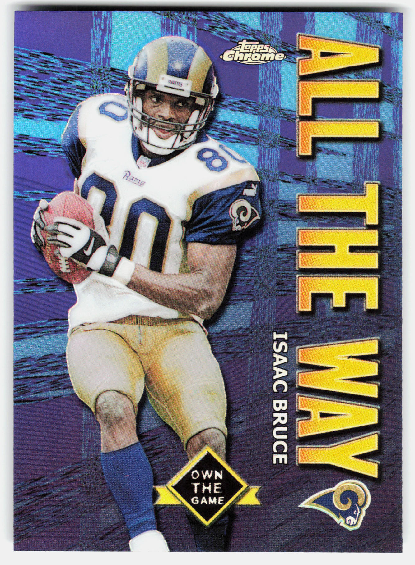 Front of the Isaac Bruce card, item L8-023