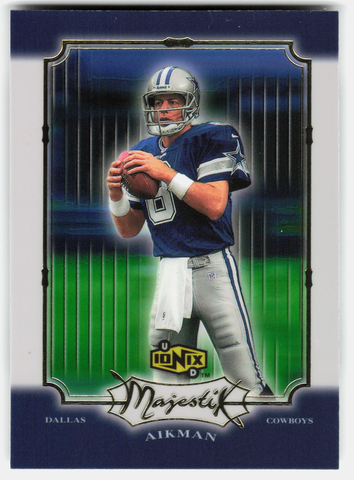Front of the Troy Aikman card, item L8-026