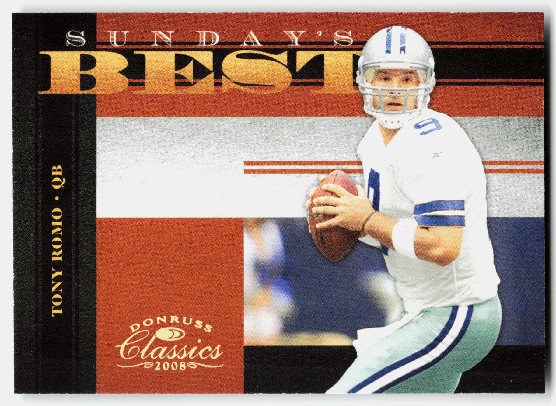 Front of the Tony Romo card, item L8-028