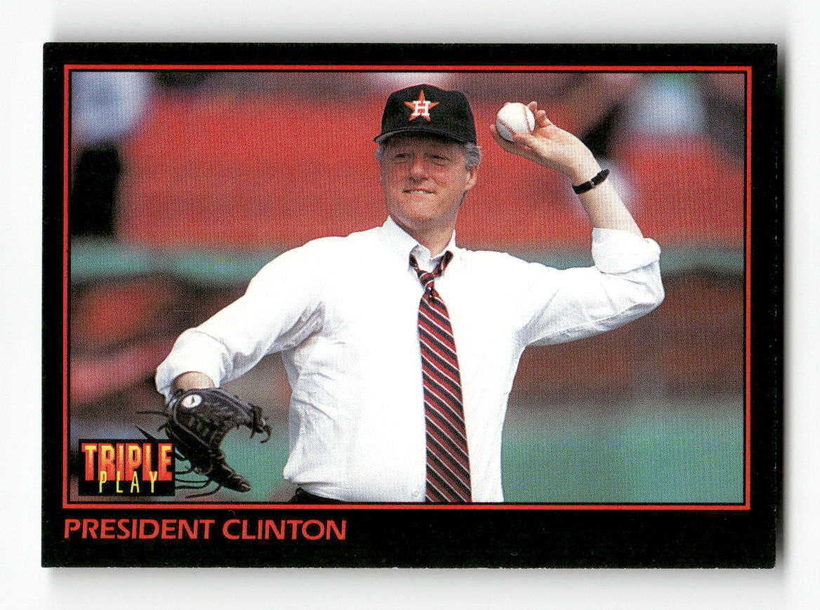 Front of the Bill Clinton card, item L9-007
