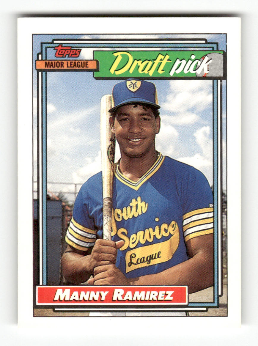 Front of the Manny Ramirez card, item L9-008