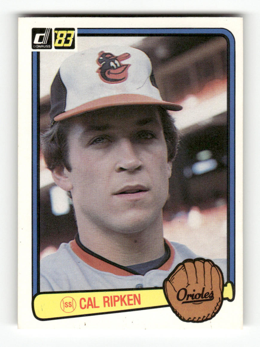 Front of the Cal Ripken Jr. card, item L9-017