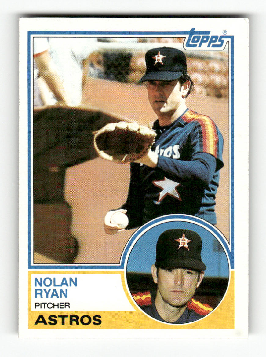 Front of the Nolan Ryan card, item L9-020